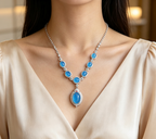 Blue Chalcedony Necklace