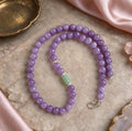 Fuzisu Violet Purple Chalcedony Beaded Necklace